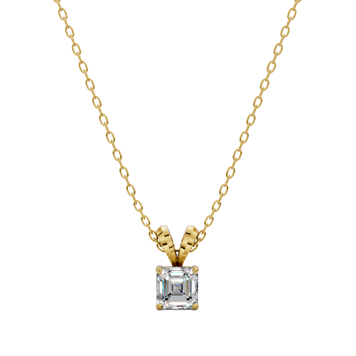 1.50CTW Split Bail Asscher Pendant