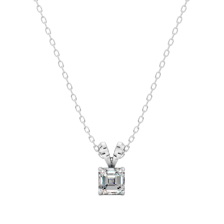 1.50CTW Split Bail Asscher Pendant