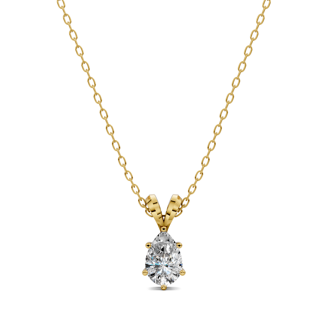 1.50CTW Split Bail Pear Pendant