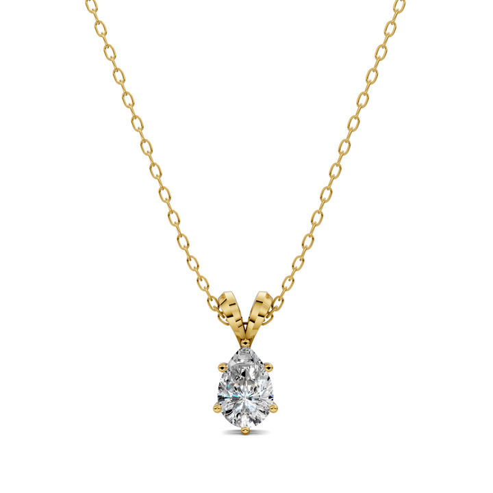 1.50CTW Split Bail Pear Pendant