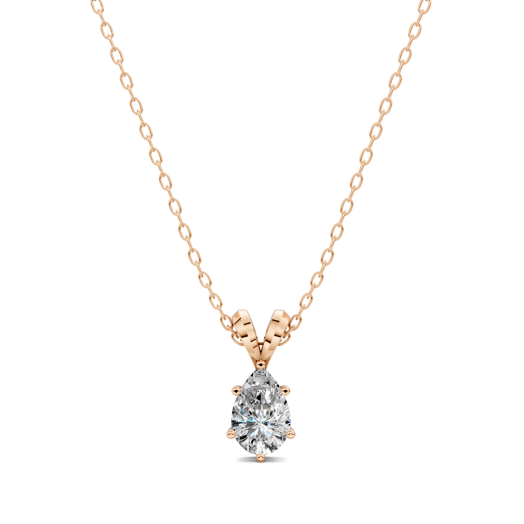 1.50CTW Split Bail Pear Pendant
