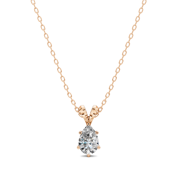 1.50CTW Split Bail Pear Pendant