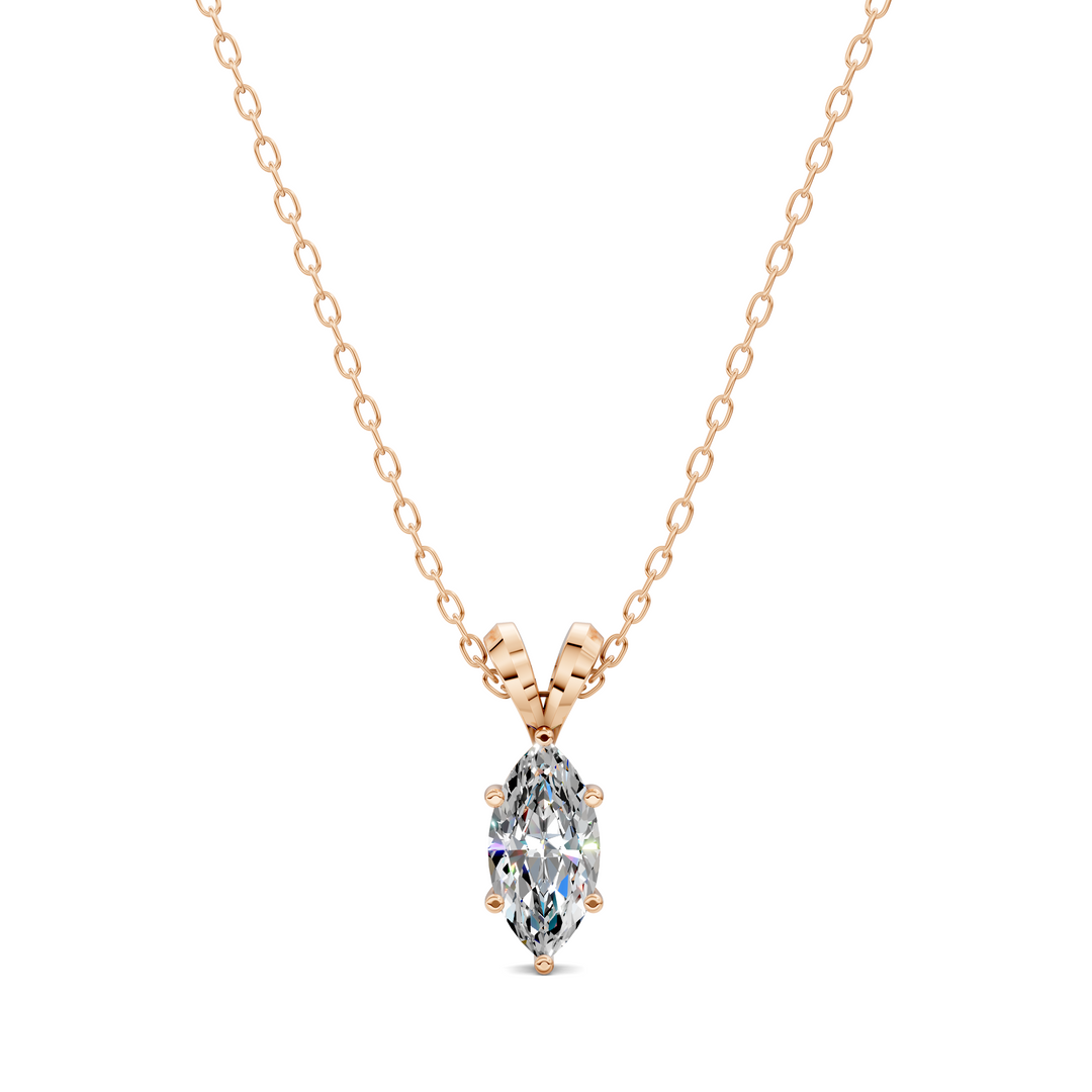 1.50CTW Split Bail Marquise Pendant