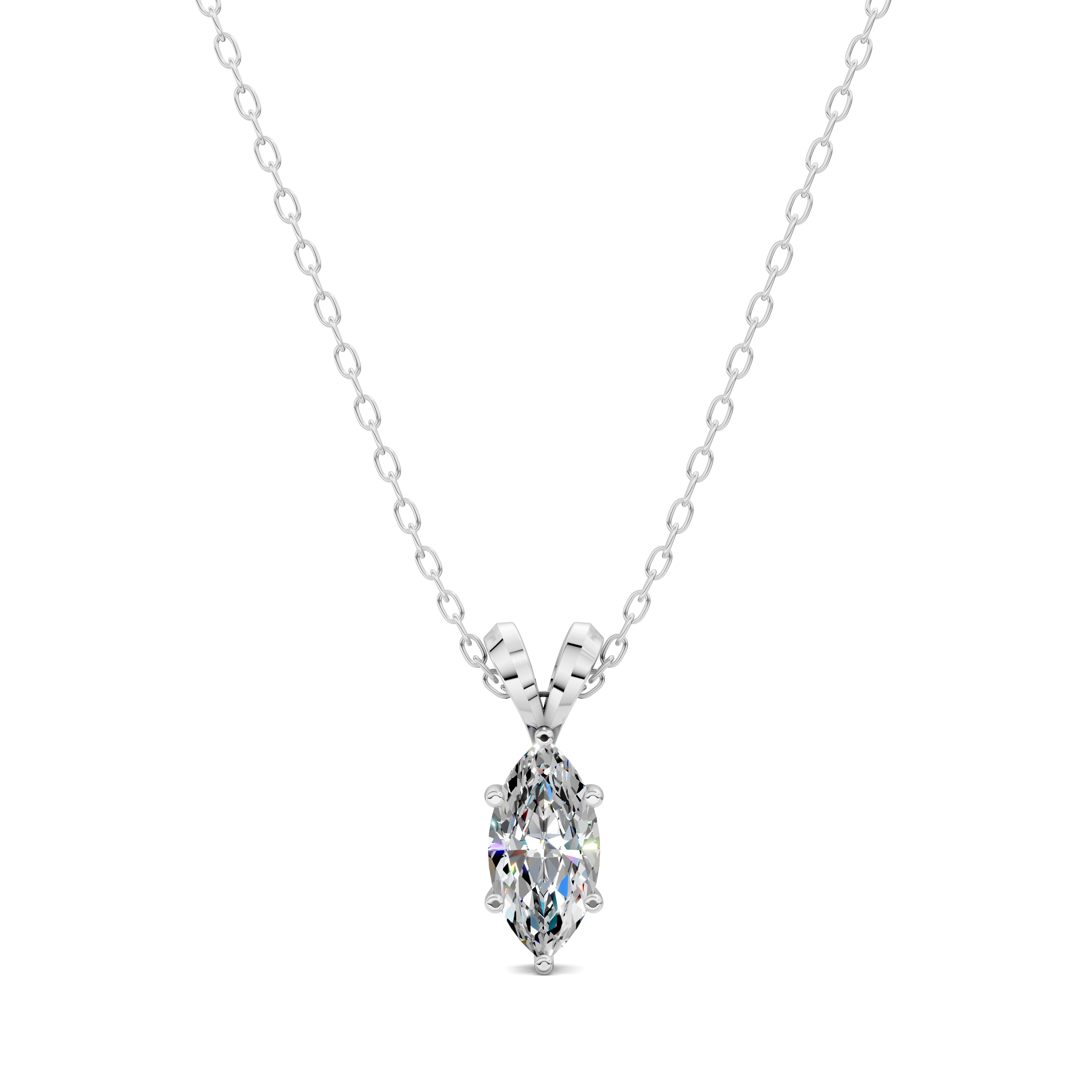 Split Bail Marquise Pendant – S.A.GEMS