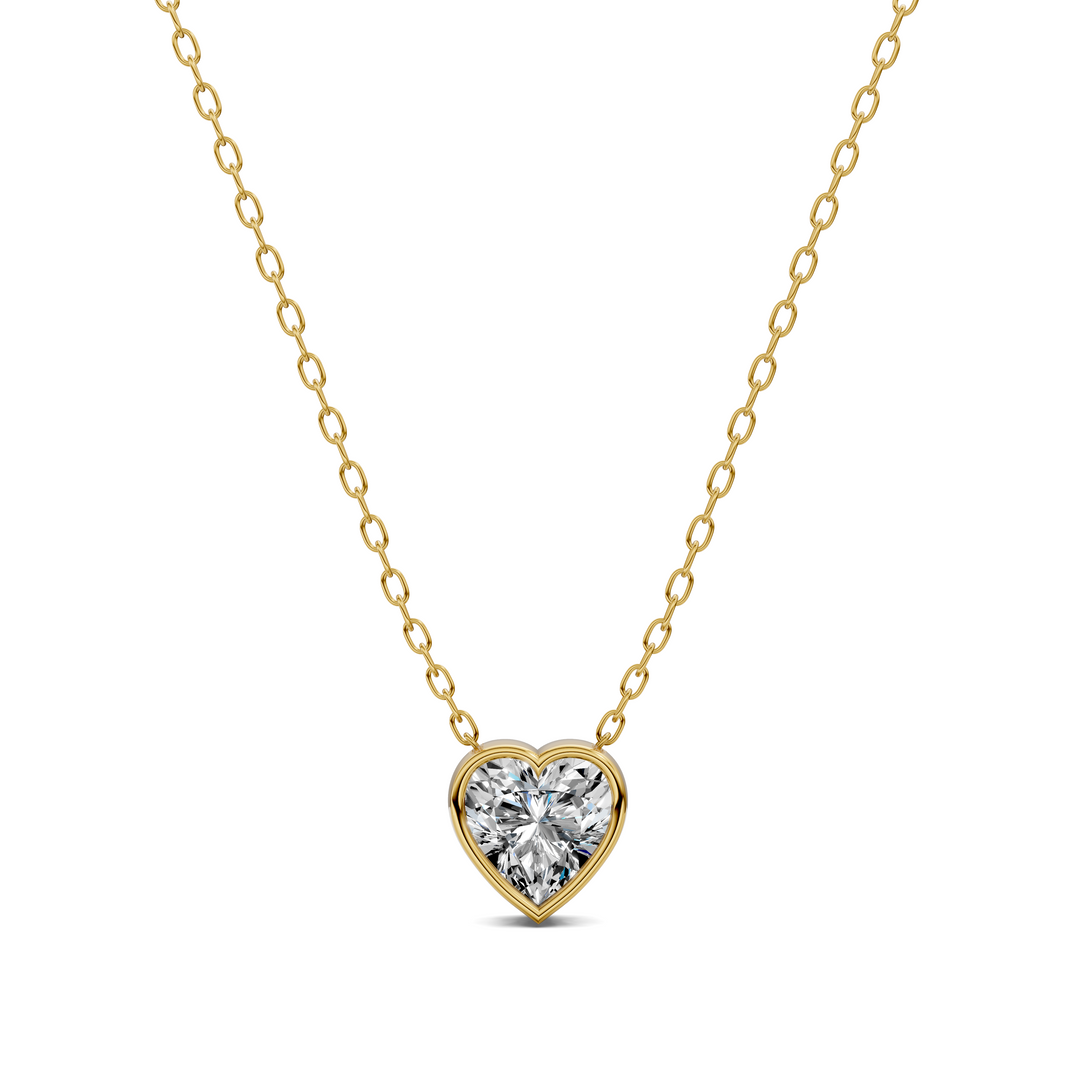 1.50CTW Heart Bezel Pendant