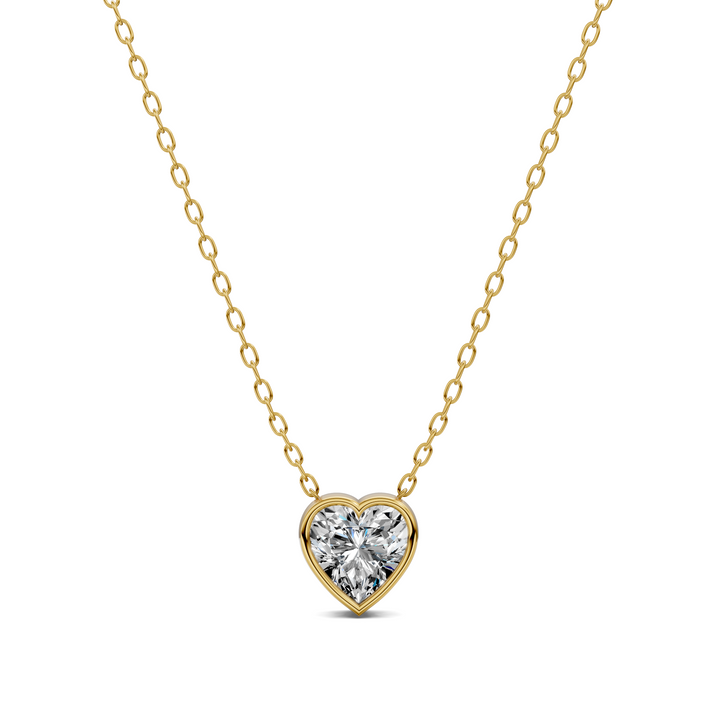 1.50CTW Heart Bezel Pendant