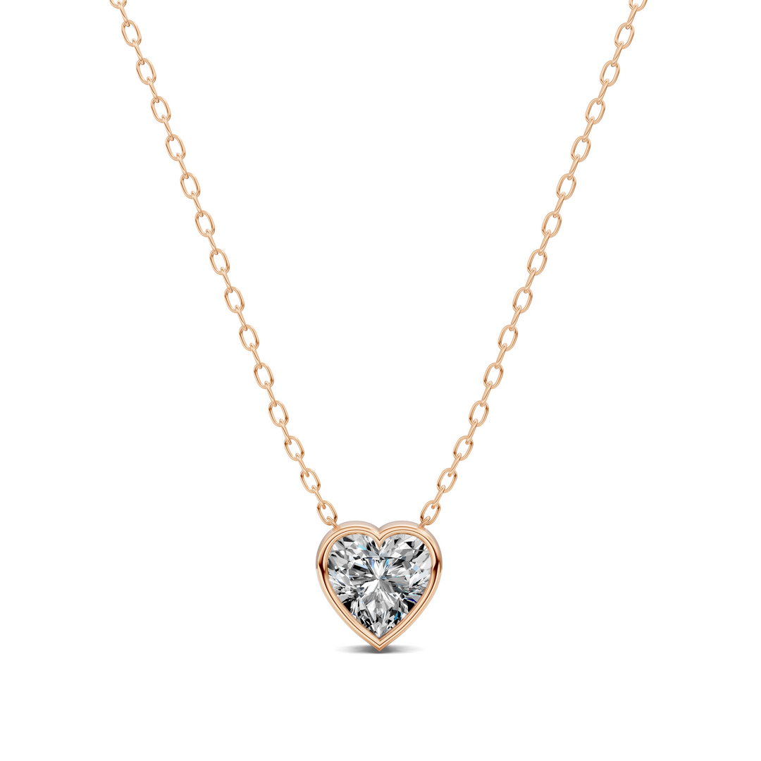 1.50CTW Heart Bezel Pendant