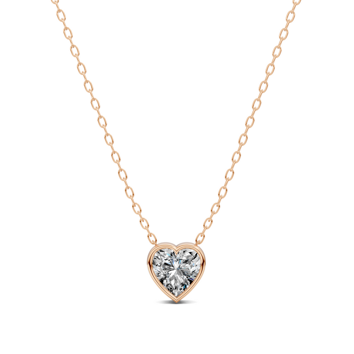 1.50CTW Heart Bezel Pendant