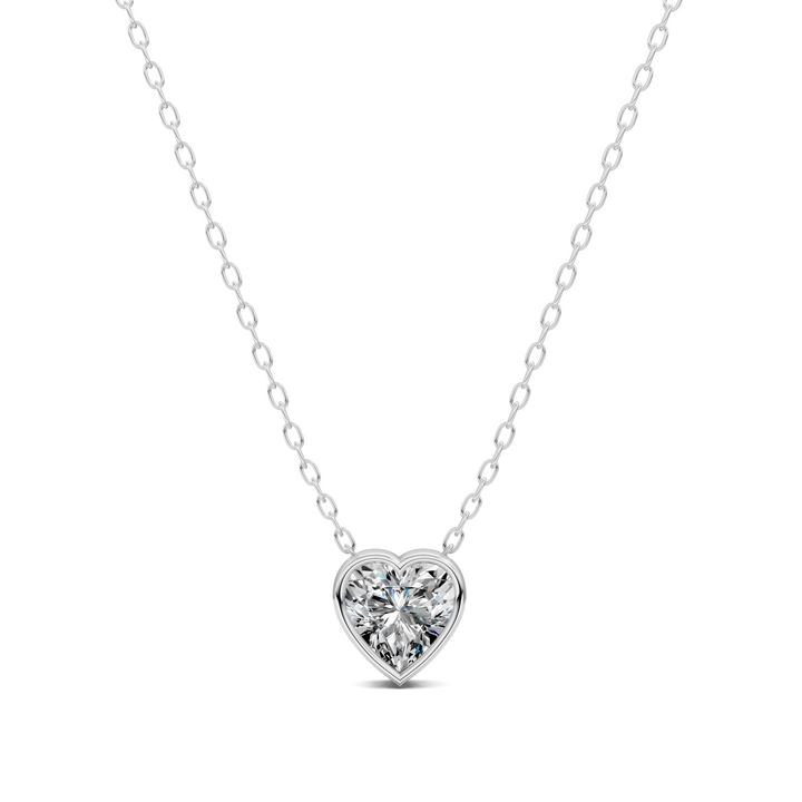 1.50CTW Heart Bezel Pendant