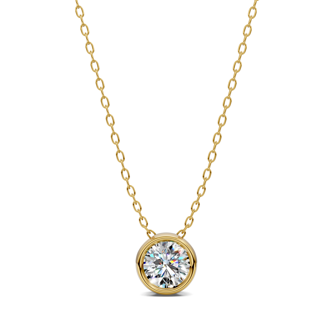 1.50CTW Round Bezel Pendant