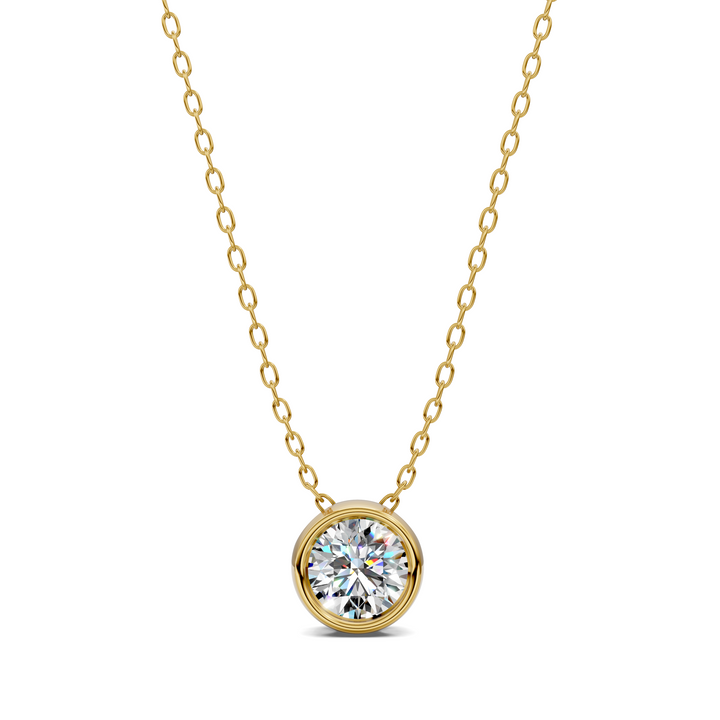 1.50CTW Round Bezel Pendant