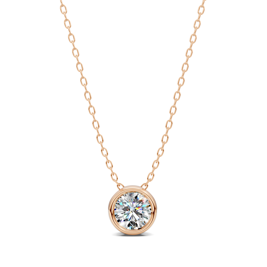 1.50CTW Round Bezel Pendant