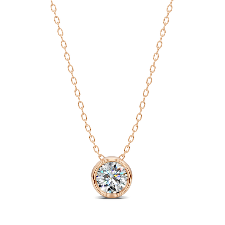 1.50CTW Round Bezel Pendant