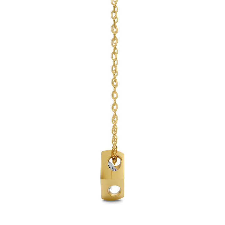 1.50CTW Princess Bezel Pendant