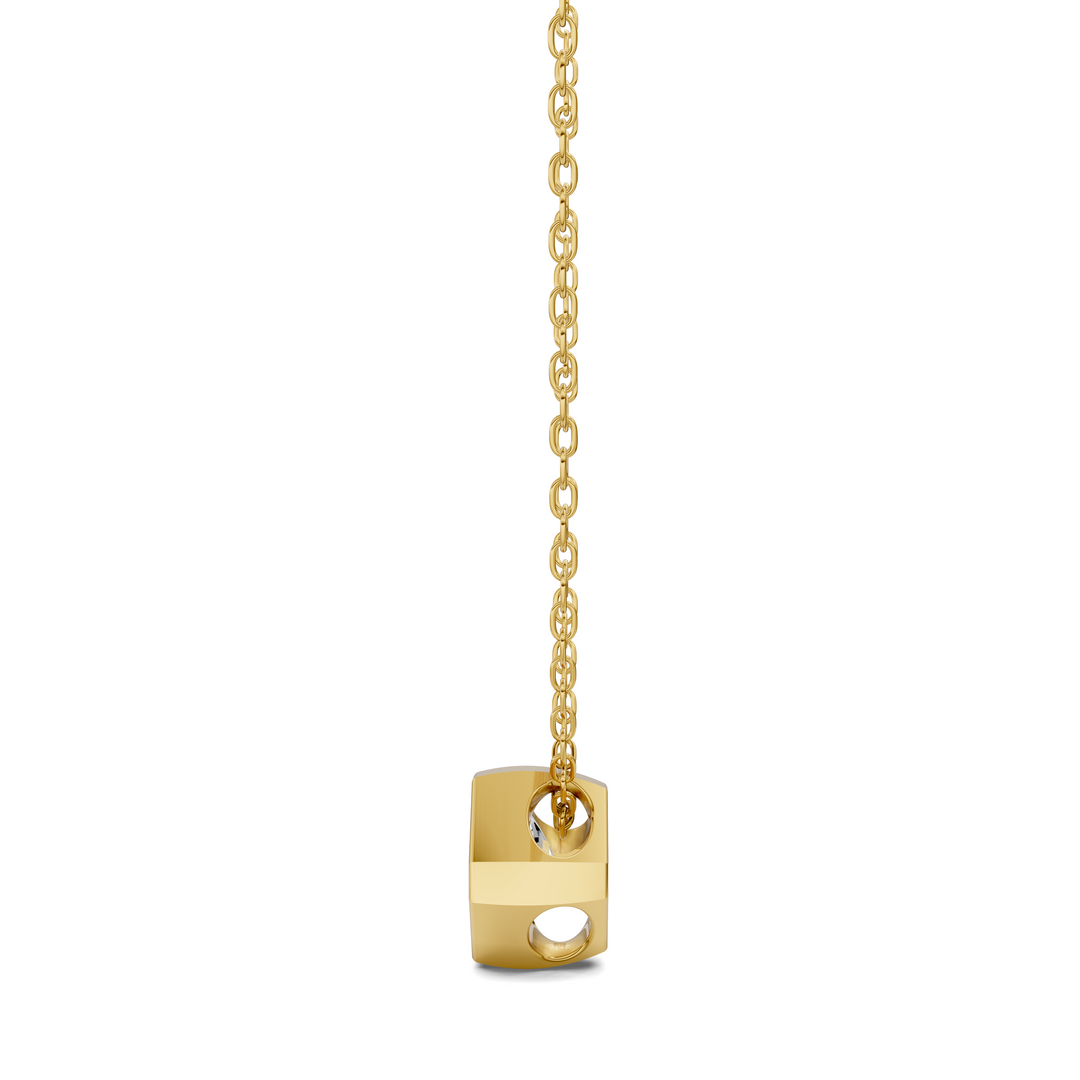 1.50CTW Asscher Bezel Pendant