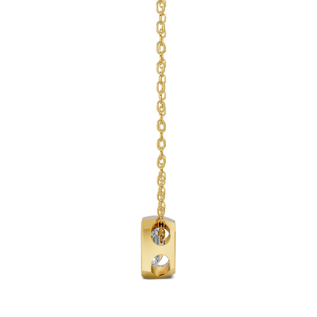 1.50CTW Emerald Bezel Pendant