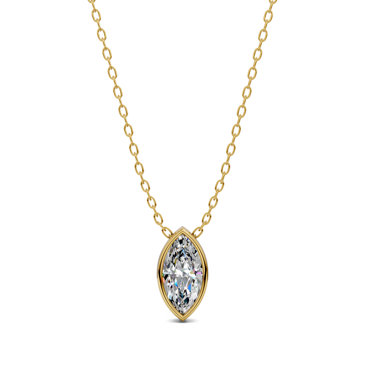 1.50CTW Marquise Bezel Pendant