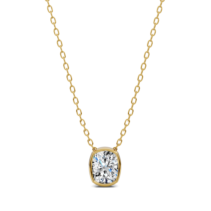1.50CTW Cushion Bezel Pendant