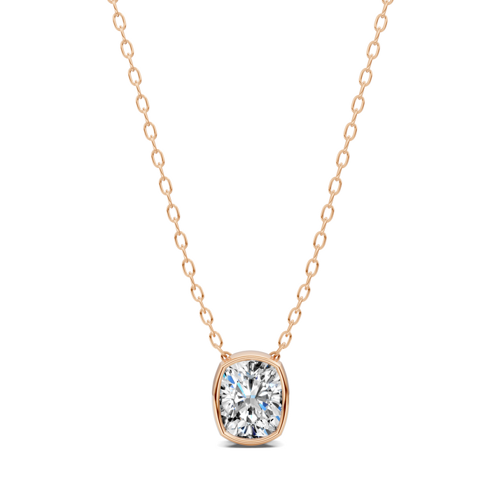 1.50CTW Cushion Bezel Pendant