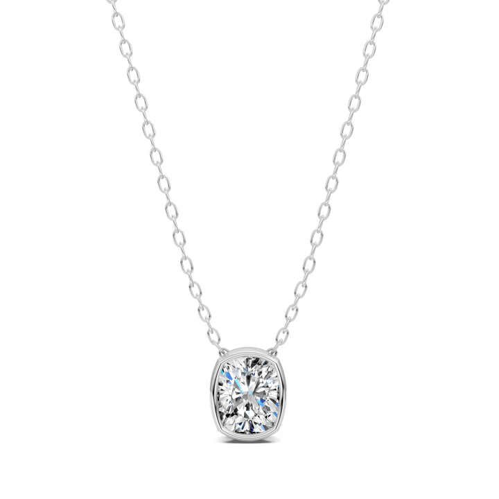 1.50CTW Cushion Bezel Pendant