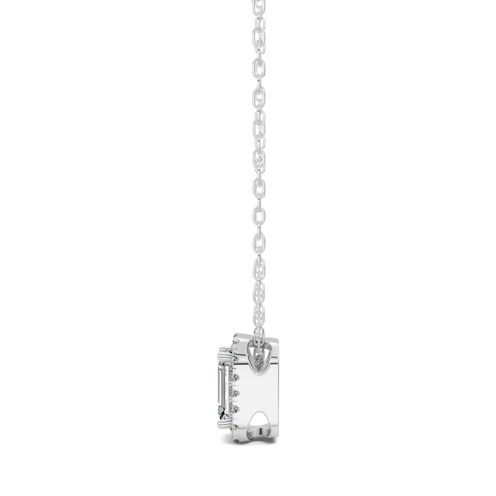 1.75CTW Halo Diamond Emerald Pendant