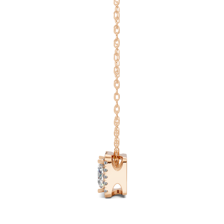 1.75CTW Halo Diamond Princess Pendant