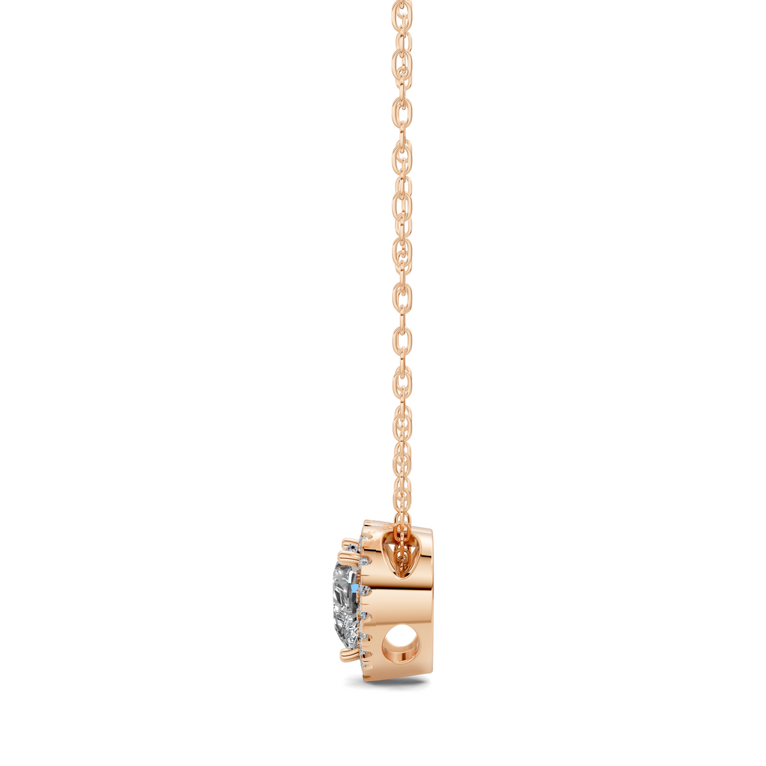 1.75CTW Halo Diamond Heart Pendant