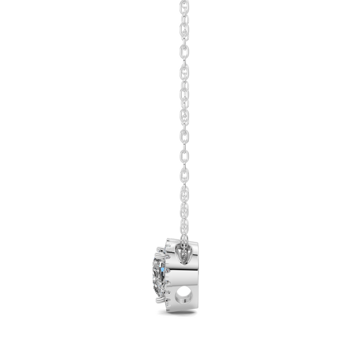 1.75CTW Halo Diamond Heart Pendant