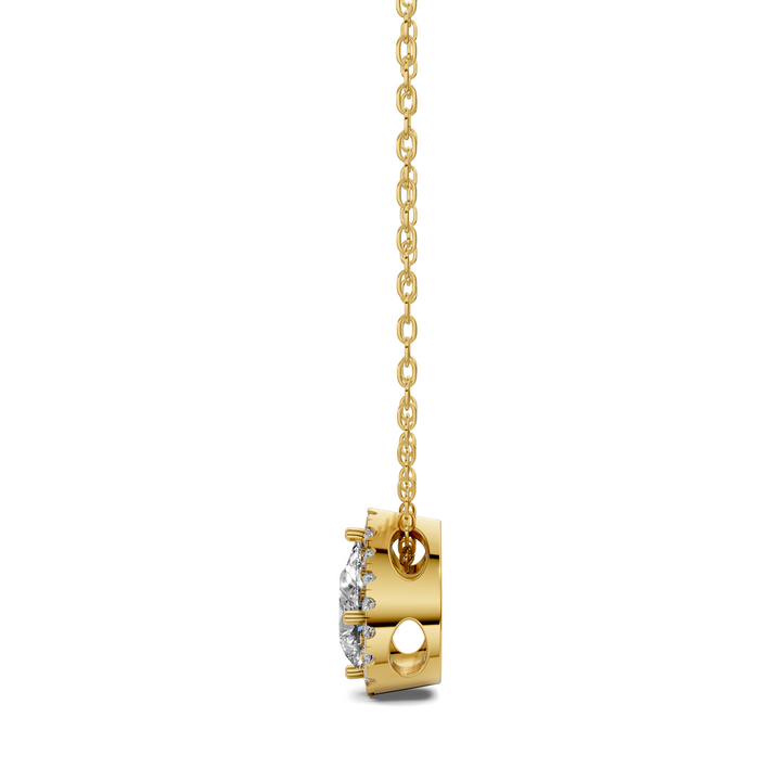 1.75CTW Halo Diamond Pear Pendant