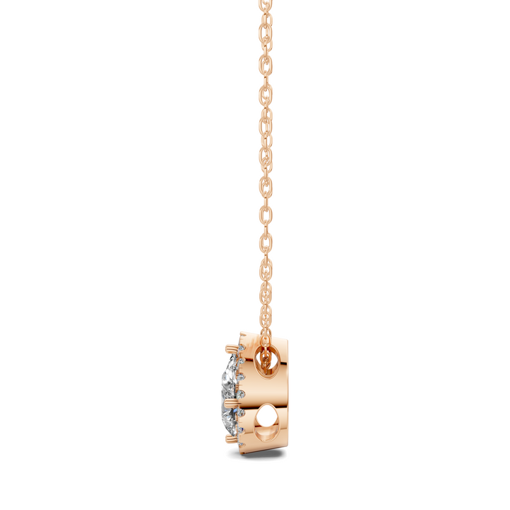 1.75CTW Halo Diamond Pear Pendant