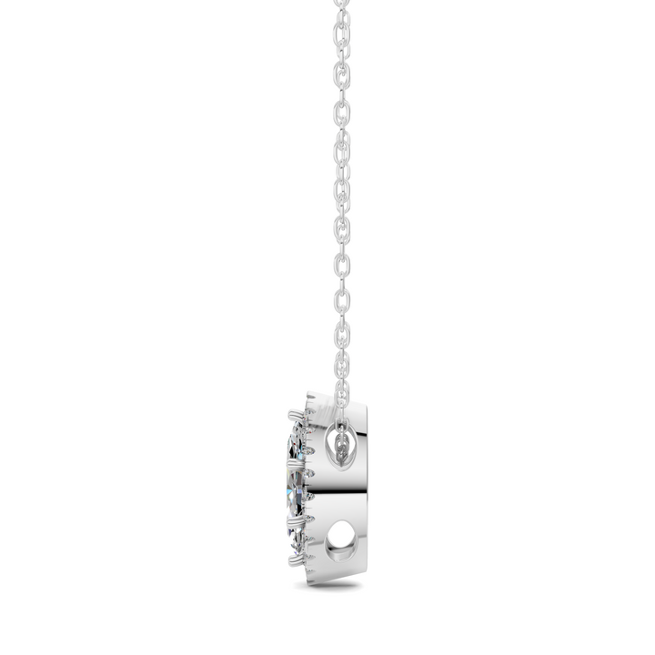 1.75CTW Halo Diamond Marquise Pendant