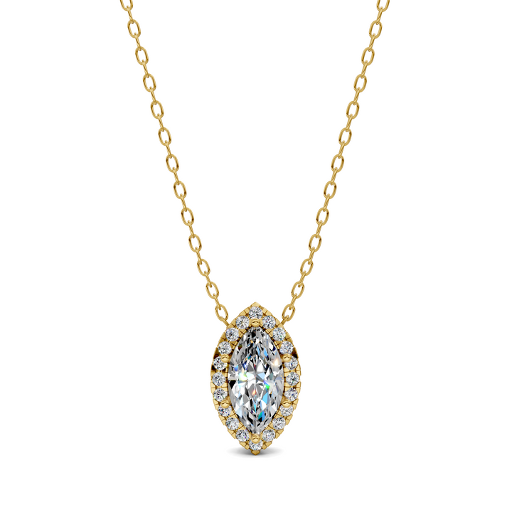 1.75CTW Halo Diamond Marquise Pendant