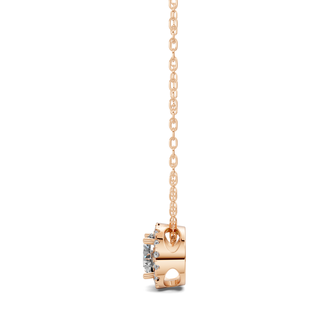 1.75CTW Halo Diamond Round Pendant