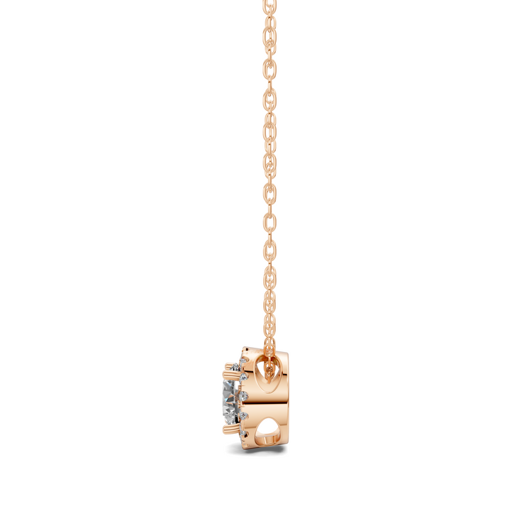 1.75CTW Halo Diamond Round Pendant