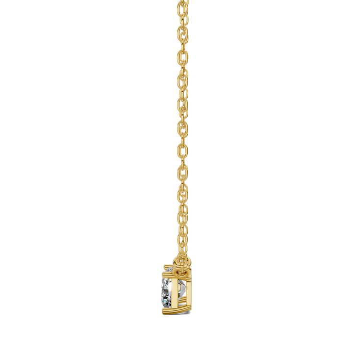 1.50CTW East West Solitaire Radiant Pendant