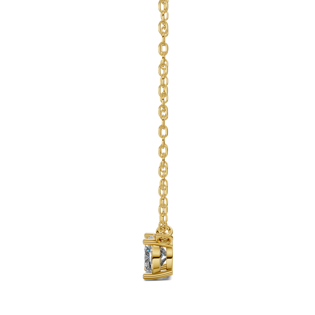 1.50CTW East West Solitaire Cushion Pendant
