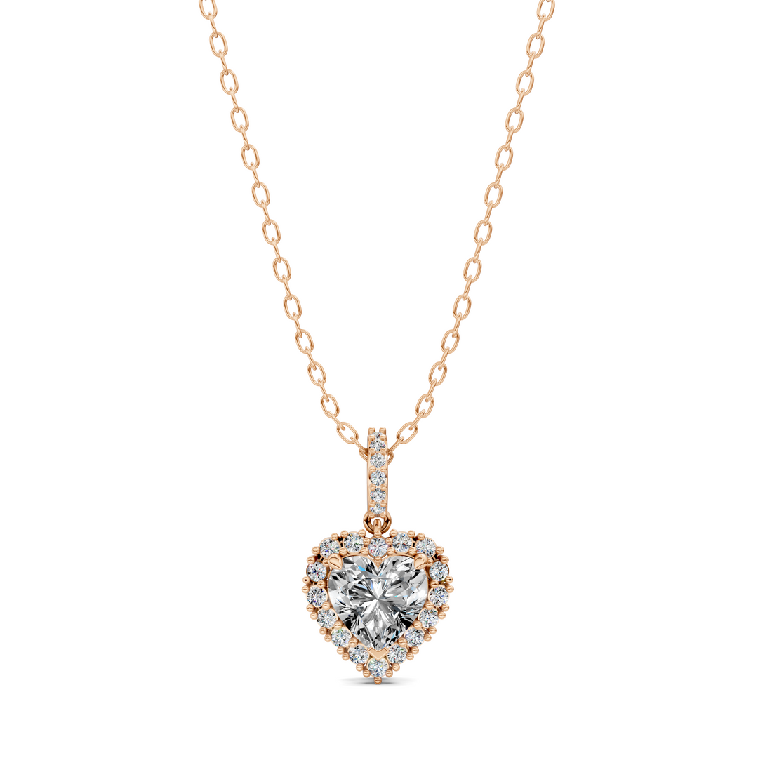 Halo Heart Pendant