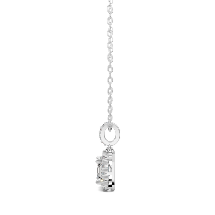 1.80CTW Halo Asscher Pendant