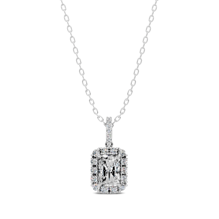 1.80CTW Halo Radiant Pendant