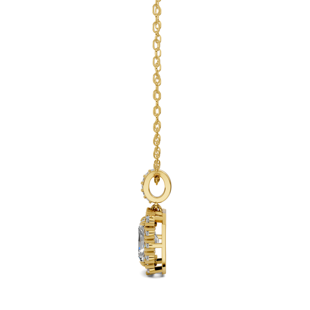 1.80CTW Halo Radiant Pendant