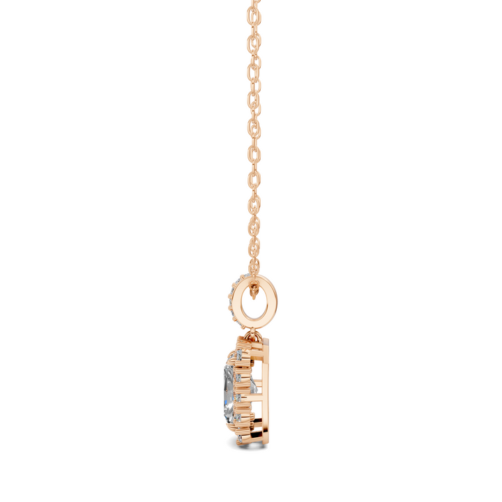 1.80CTW Halo Radiant Pendant