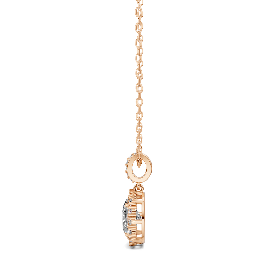 1.80CTW Halo Cushion Pendant