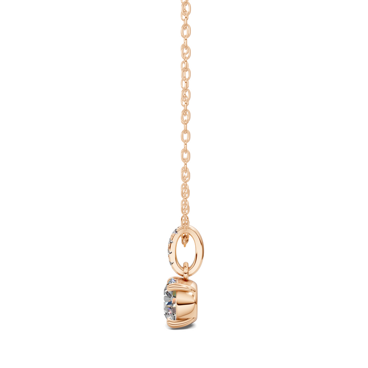 1.50CTW Pave Bail Round Pendant