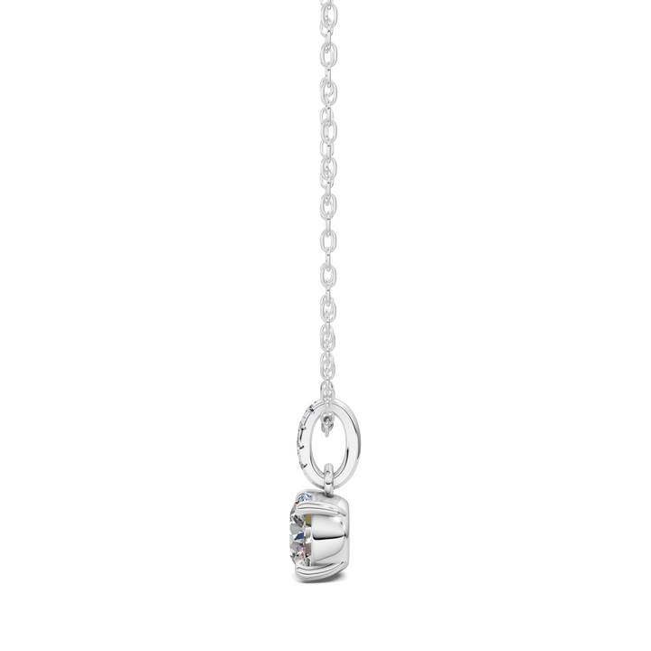 1.50CTW Pave Bail Round Pendant