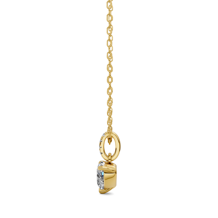 1.50CTW Pave Bail Heart Pendant