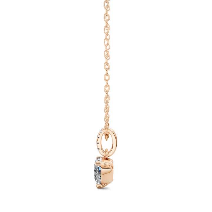 1.50CTW Pave Bail Heart Pendant