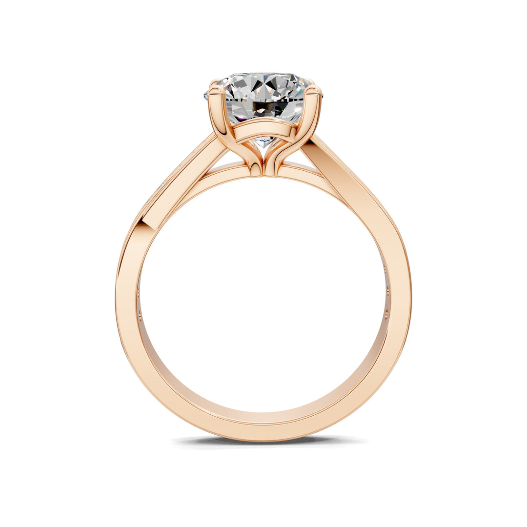 Victoria Split Shank Pave Engagement Ring