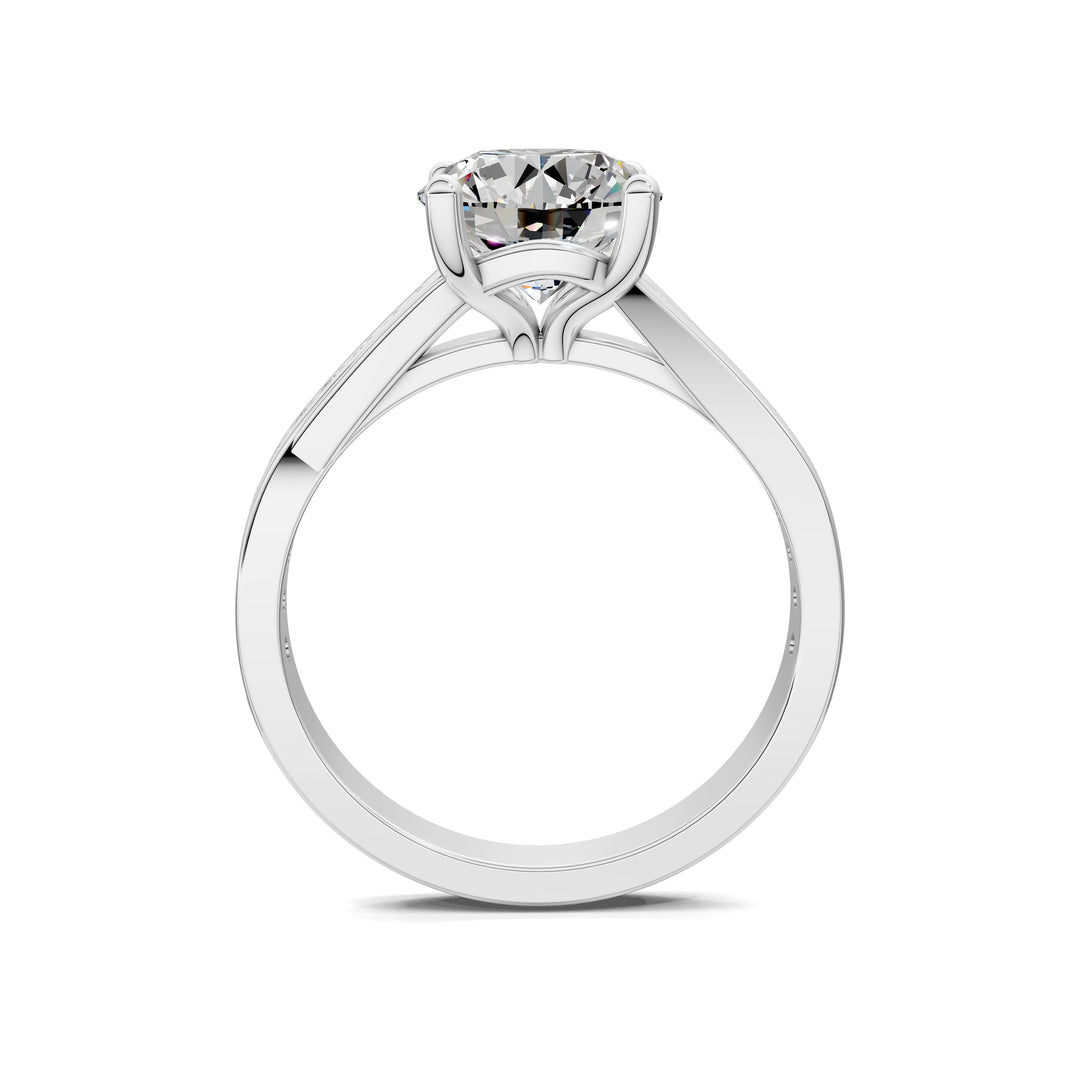 SA35 - Victoria Split Shank Pave Engagement Ring