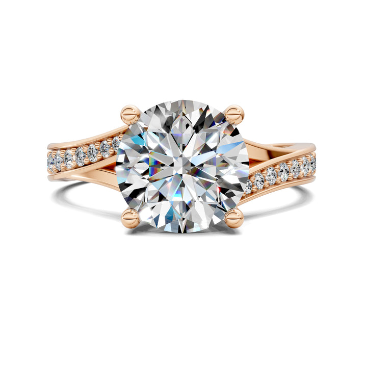 SA35 - Victoria Split Shank Pave Engagement Ring