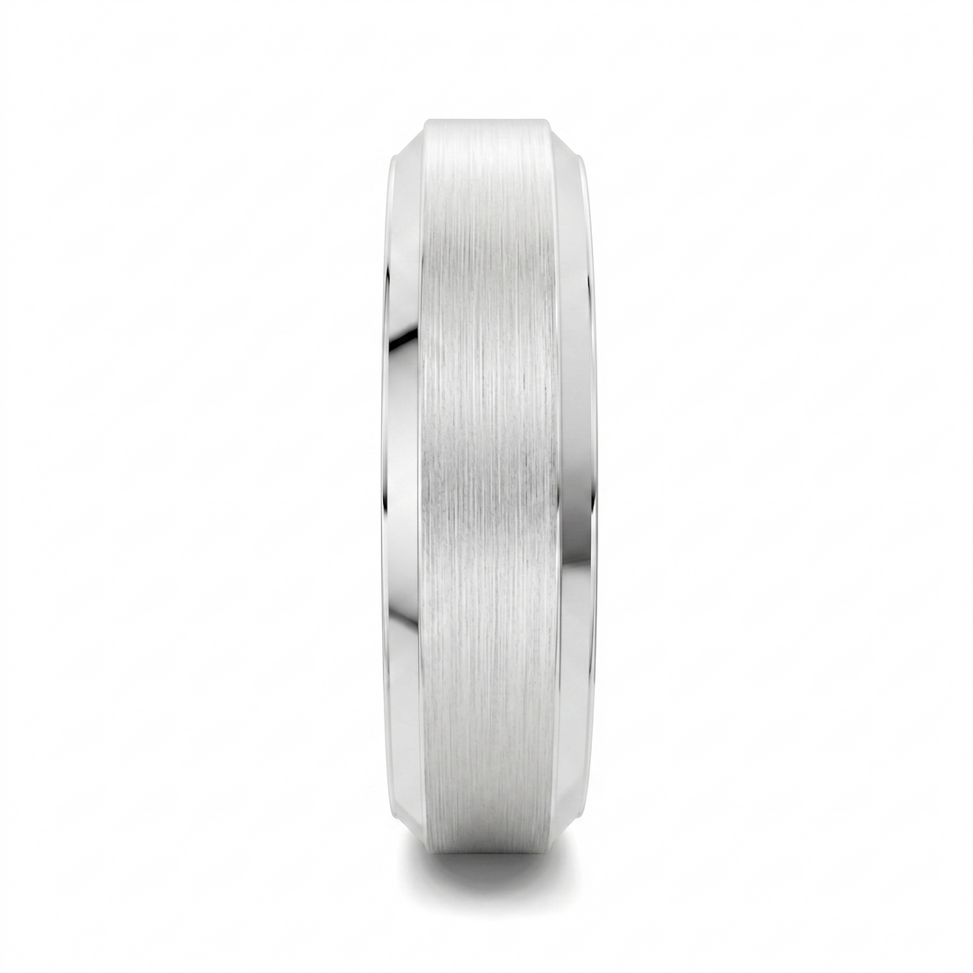 James Matte Beveled Band